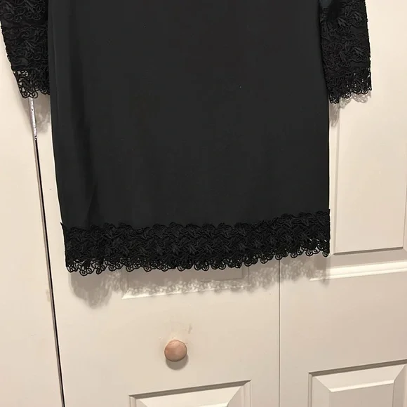 MARY McFADDEN DRESS SIZE  2 COLOR BLACK  100 0/0 SILK - Picture 7 of 11